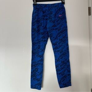 Nike Girls Logo Print Leggings